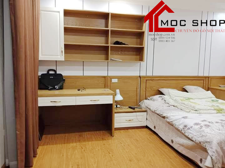 bộ phòng ngủ hiện đại đẹp gỗ tự nhiên